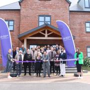 The ribbon cutting at Carpenders Park Care Home.