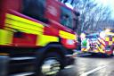 Man taken to hospital after flat fire in St Albans this morning