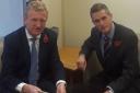 Oliver Dowden MP with new Secretary for Defence Gavin Williamson