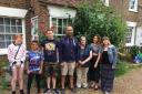 Paul Rees with campaigners in Kings Langley