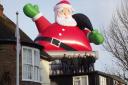 Santa flung from roof during strong winds in Potters Bar