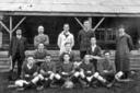 Elstree Football Club line up in front of their stand for the 1920-21 season. Do you know where?