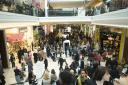 Shoppers at Westfield London