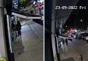 Men in balaclavas outside shops seen on CCTV before burglary