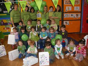 Youngsters at Gilah Nursery, Borehamwood, do their bit for Mitzvah Day