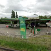 The BP forecourt at South Mimms services where the assault took place. Image: Google Street View