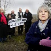 Ann Goddard with other members of the Elstree & Borehamwood Greenbelt Association