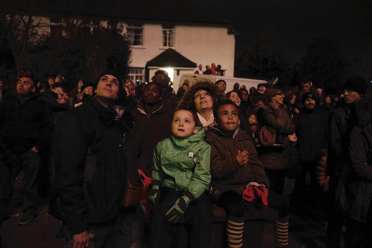 Crowds had their eyes fixed on the skies for Borehamwood's annual firework display.