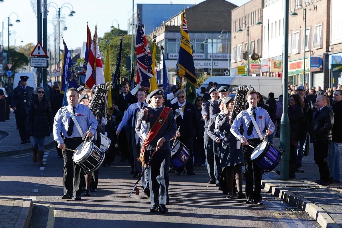 Borehamwood Remembrance Day parade 2013