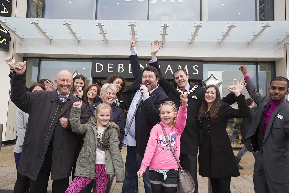 Eager crowds gathered for Debenhams grand opening (From Borehamwood ...