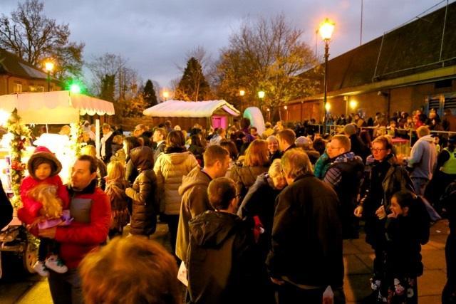 Borehamwood people turned out in force on Sunday to mark the switching on of the town's Christmas lights.