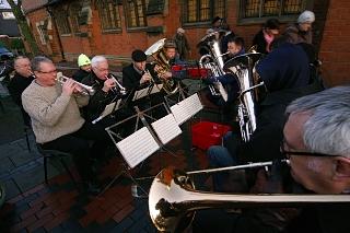 Borehamwood Brass Band entertains the crowds