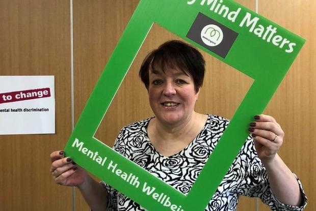 Three Rivers Council leader Cllr Sara Bedford joined Mental Health Week activities