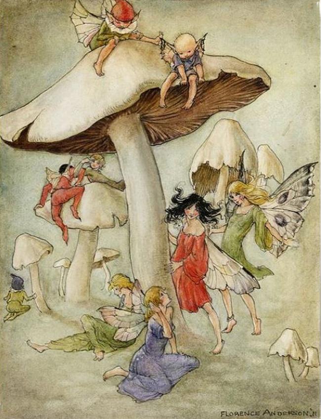 An illustration by Florence Mary Anderson for The Dream Pedlar, 1914