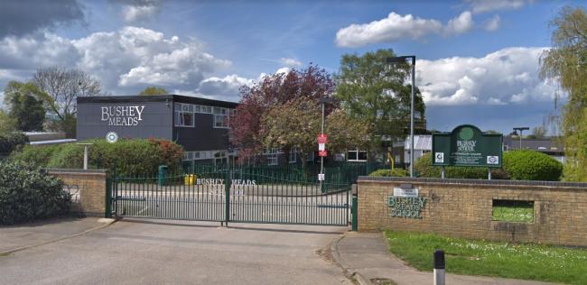 Two staff members have tested positive for Covid-19 at Bushey Meads school Photo: Street View