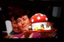 Hazel Carmichael with her toadstool cake on The Great British Bake Off: An Extra Slice. Photo: Channel 4