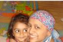 Rinal Patel with daughter Shona during treatment