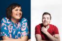 (Left) Josie Long and (right) Chris Forbes