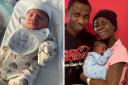 Leap year babies Louis, left, and Samuel, pictured right with his parents Kehinde and Temitope