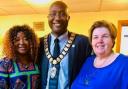 Martine Eni (right), pictured with her husband Cllr Victor Eni and Franca B Lawrence, at a previous Diversity event at Fairway Hall
