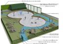 A drawing of what the splash park could look like. Credit: Hertsmere Borough Council