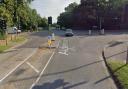 Temporary traffic lights will be in place at this junction pictured - where Little Bushey Lane meets Bushey Mill Lane, Hartspring Lane, and Aldenham Road - from March 28 to April 29. Credit: Google Maps