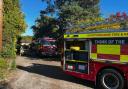 Fire crews attended to the incident in Rose Walk, Radlett. Picture: Clive Freedman