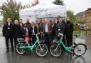 The launch of the Beryl Bikes in Borehamwood