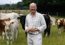 Farming responsibly: Battlers Green Farm owner Paul Haworth with some of his animals