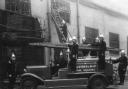 Standing tall: firefighters helped save the BIP film studio in a 1939