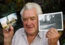 Then and now: Brian Hyde, right, reminisces about his time as a young boy in Aldenham