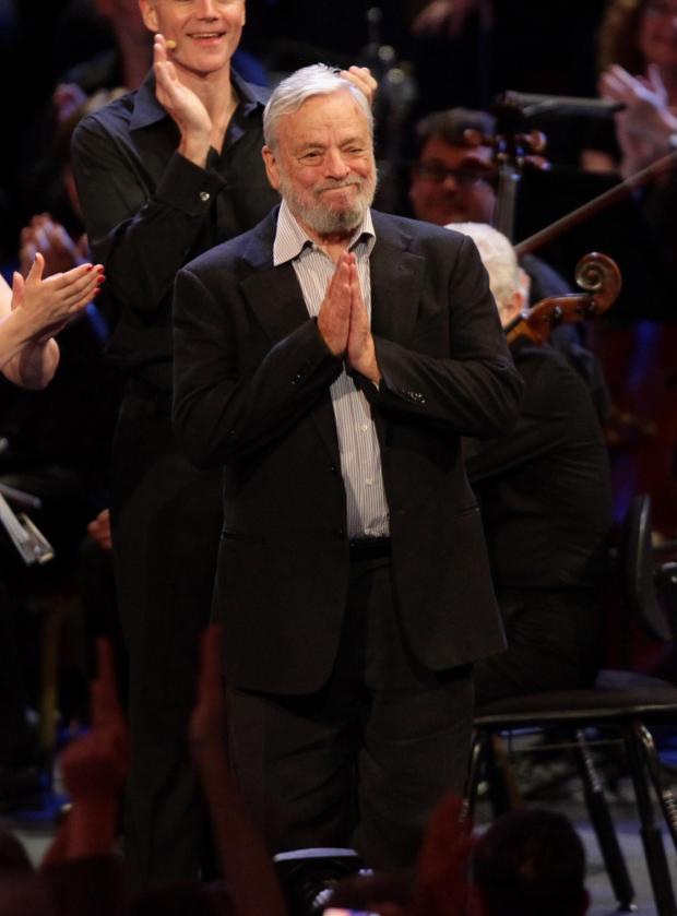 Borehamwood Times: Stephen Sondheim taking an applause during the finale of BBC Proms in 2010. Credit: PA