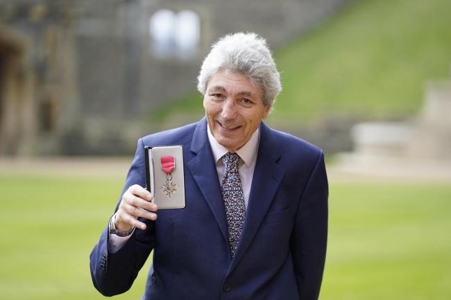 Paul Mayhew-Archer with his MBE
