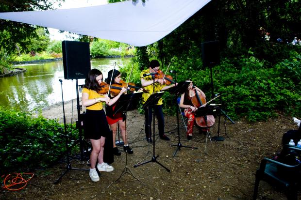 Borehamwood Times: Local artists perform at the Bushey Acoustic Festival 2019. Picture: Dr Raymond Coffer