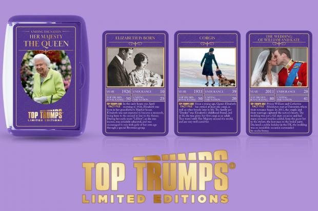 Borehamwood Times: HM Queen Elizabeth II Limited Edition Top Trumps Card Game. Credit: Winning Moves/ Top Trumps