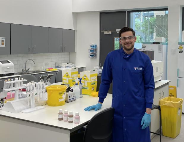 Borehamwood Times: PhD student Kieran Smith from Newcastle University who oversaw the glucose monitoring and analysed the data for the study (Newcastle University/PA)