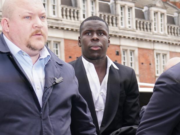 Borehamwood Times: Zouma on his way into court ahead of the sentencing (PA)