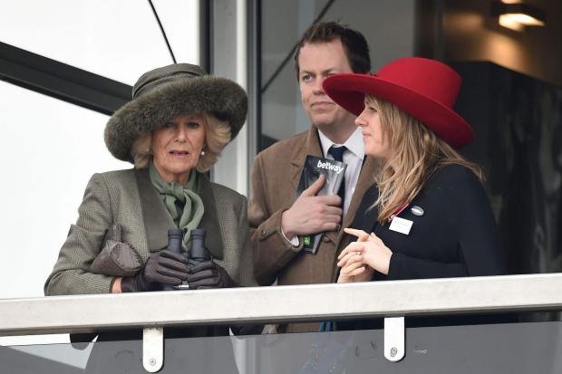 Borehamwood Times: The Duchess of Cornwall with her son Tom Parker-Bowles (centre) and daughter Laura Lopes (Joe Giddens/PA)