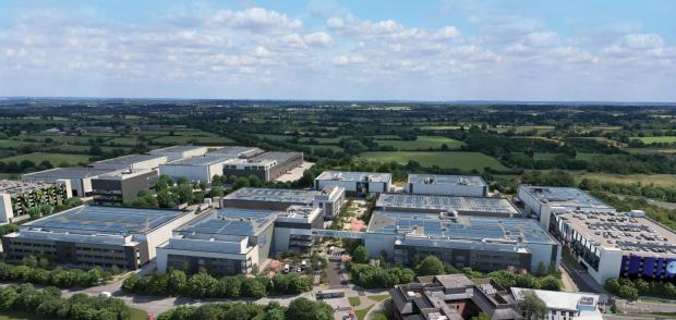 Borehamwood Times: CGI showing what an expanded Sky Studios Elstree complex could look like. Credit: Sky