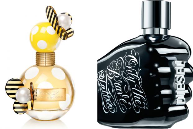Borehamwood Times: (Left) Marc Jacobs Honey EDP and (right) Diesel Only the Brave Tattoo EDT (The Perfume Shop/Canva)
