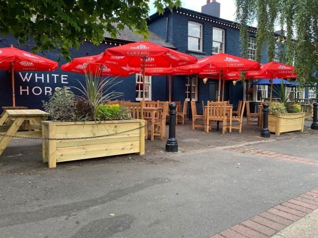 Borehamwood Times: The outside space has been transformed. Picture: Punch Pubs & Co