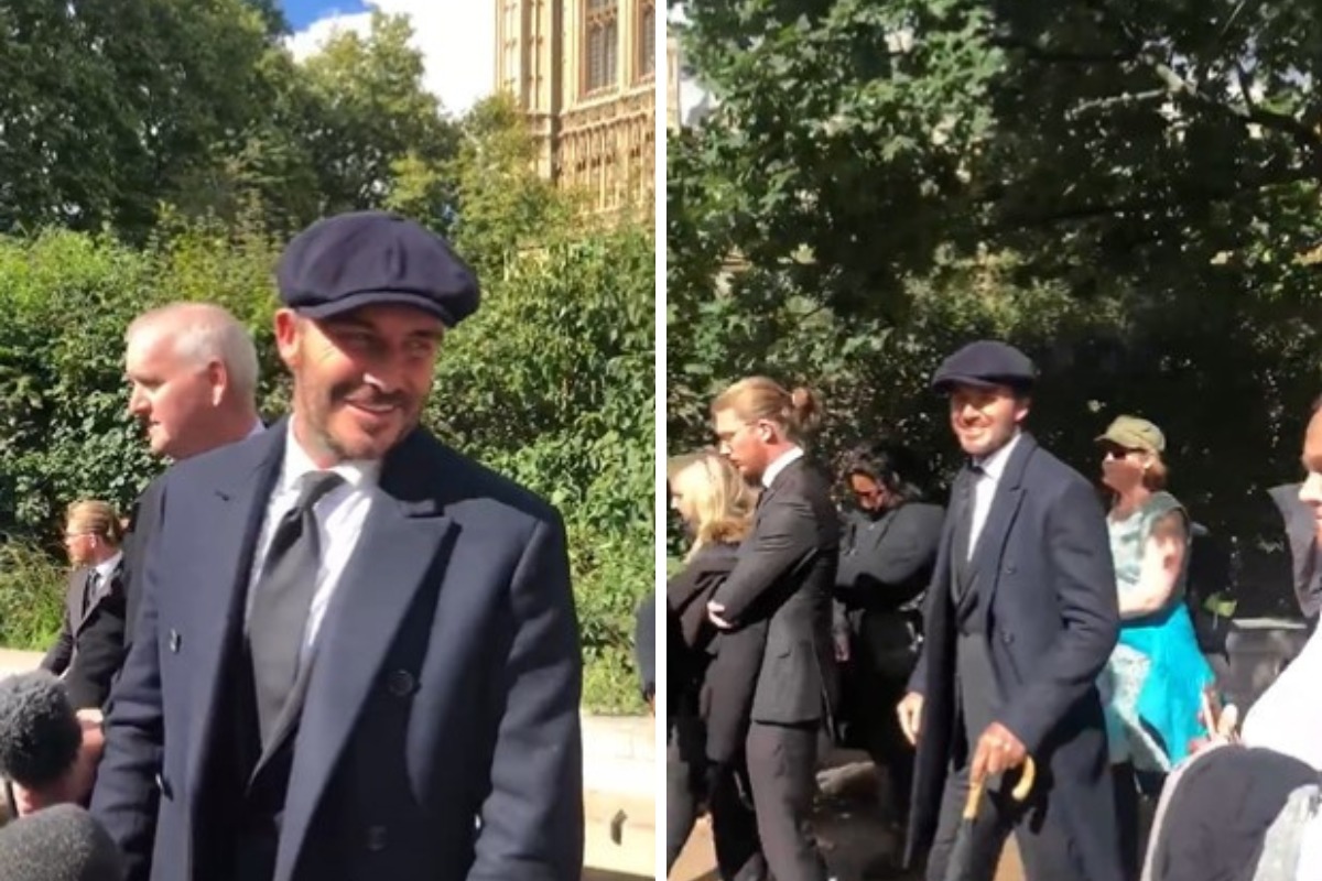 David Beckham queued for 12 hours. Picture: BBC