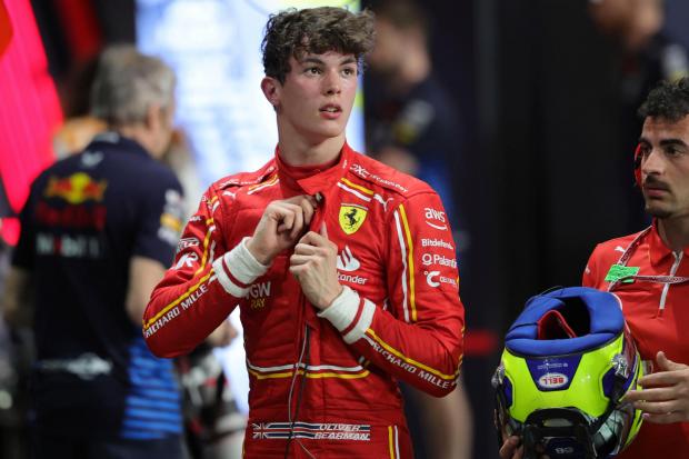 Ollie Bearman impressed on his surprise Formula One debut (Giuseppe Cacace/AP)