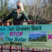 Sharon Woolf, a key campaigner who has been leading the fight against the solar farm. Image: Lynn Margolis Photography