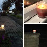 Candles lit in Bullhead Road. Image:  Alex Jacobs