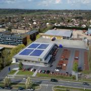 A CGI of the Lidl store in Elstree Way which has now been built and is almost ready to open
