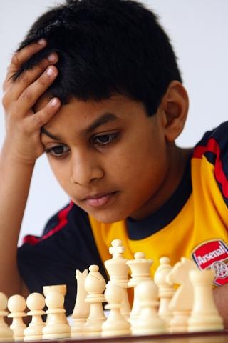 Fast mover: Ravi Haria has been playing chess for only four years
